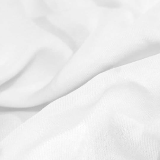 Tecido Viscose Lisa Sarjada Premium - Branco - 100% Viscose - Largura 1,45m