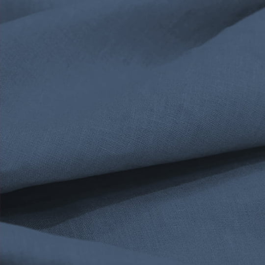 Tecido Cambraia de Linho Puro 68 Azul Jeans - 100% Linho 150g